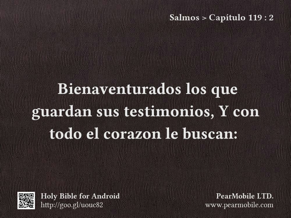Salmos, Capítulo 119:2